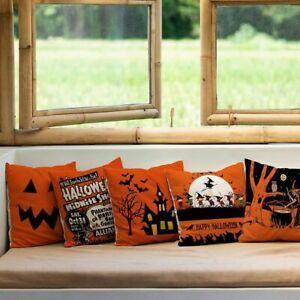 Halloween kurpitsa- koristeltu tyynynpäällinen