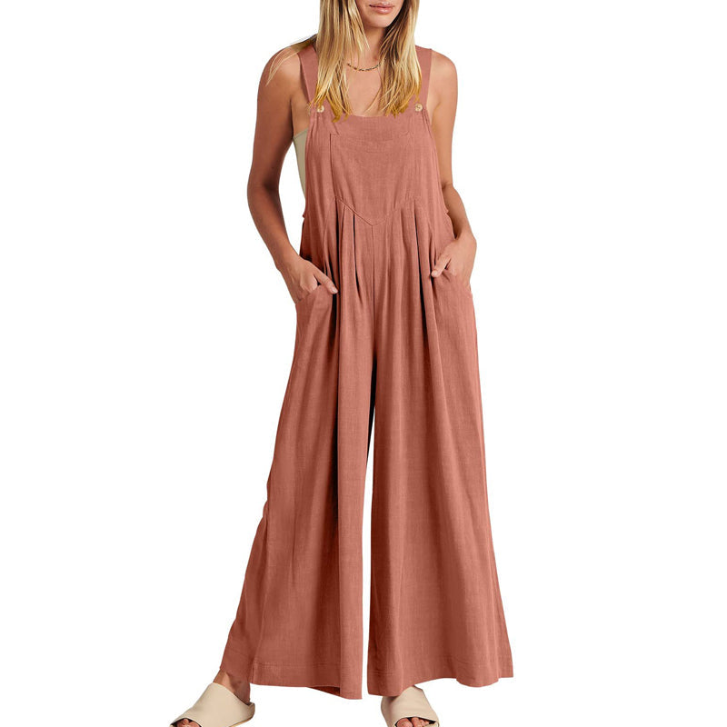 Naisten hihaton jumpsuit