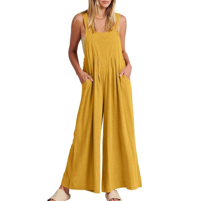Naisten hihaton jumpsuit