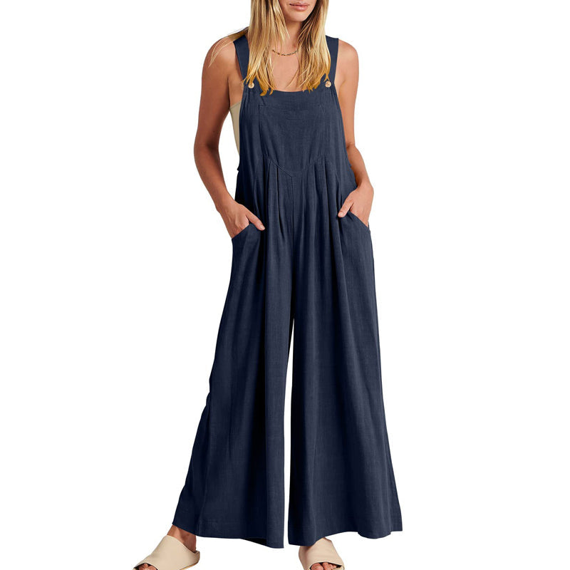 Naisten hihaton jumpsuit