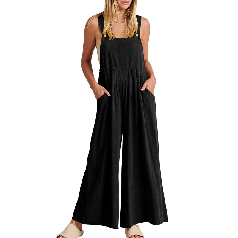 Naisten hihaton jumpsuit