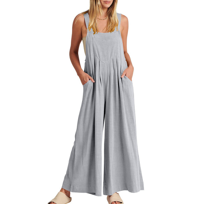 Naisten hihaton jumpsuit