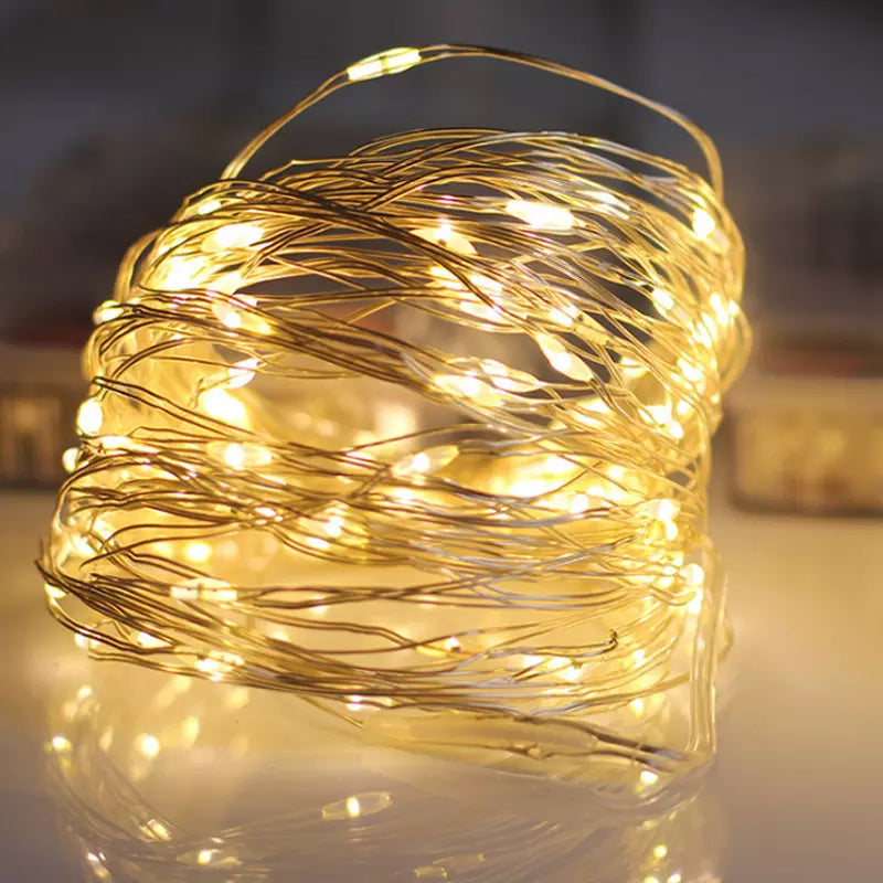 Kaukosäädettävä LED valolanka USB